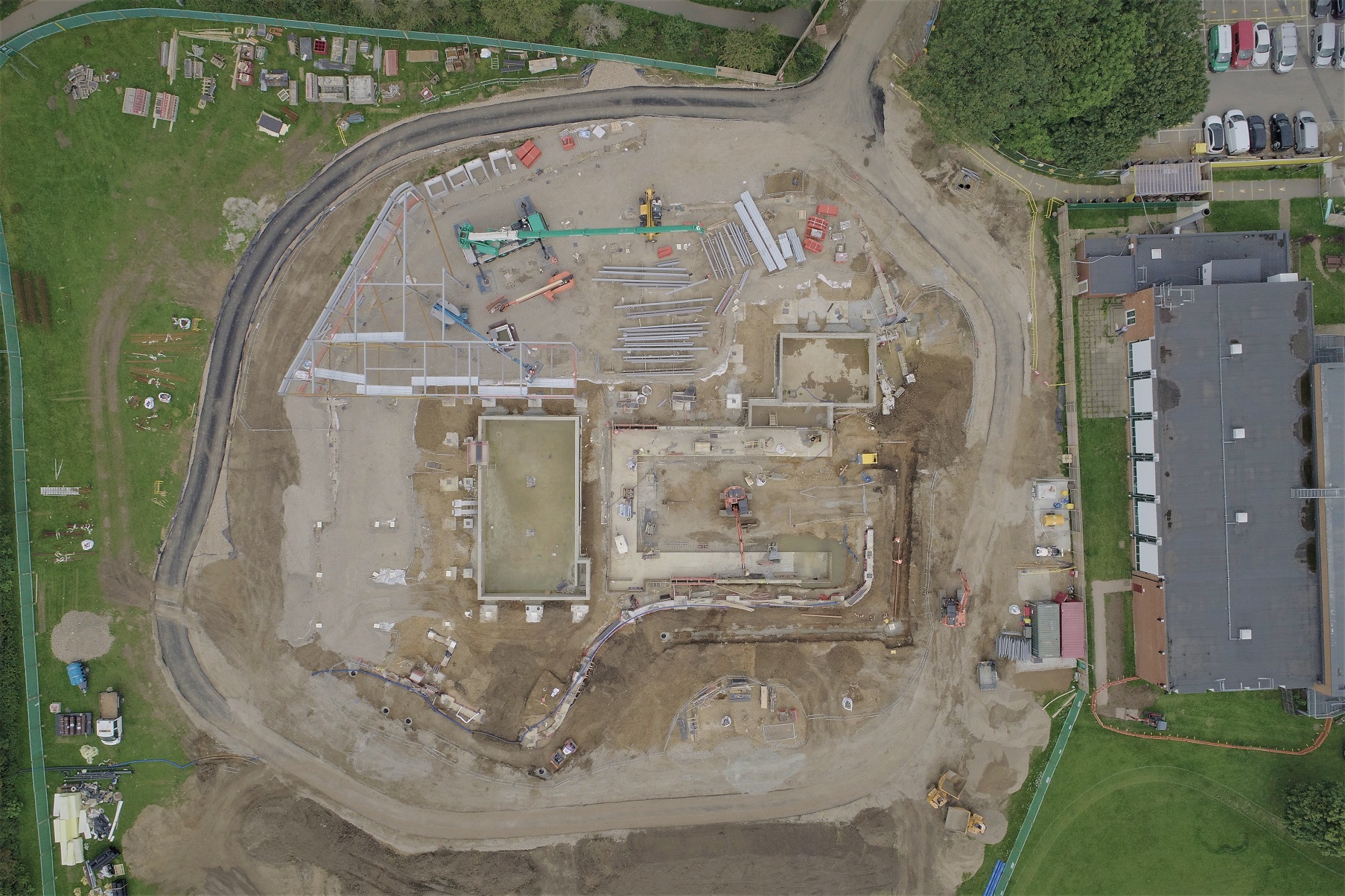 Bird's Eye View of the Grange Paddocks site
