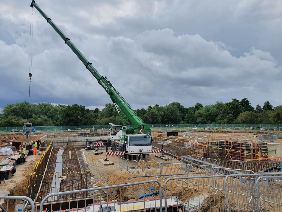 Construction of the main pool getting underway