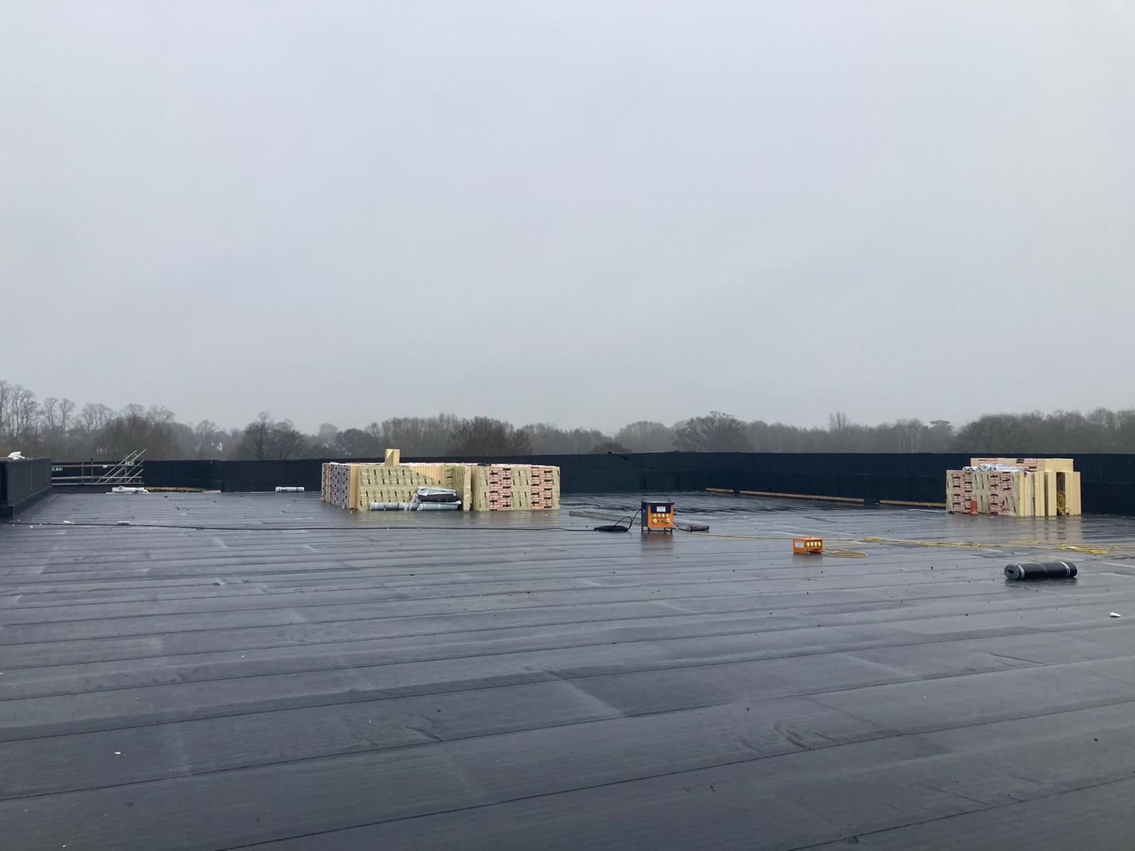 Roof nearly completed