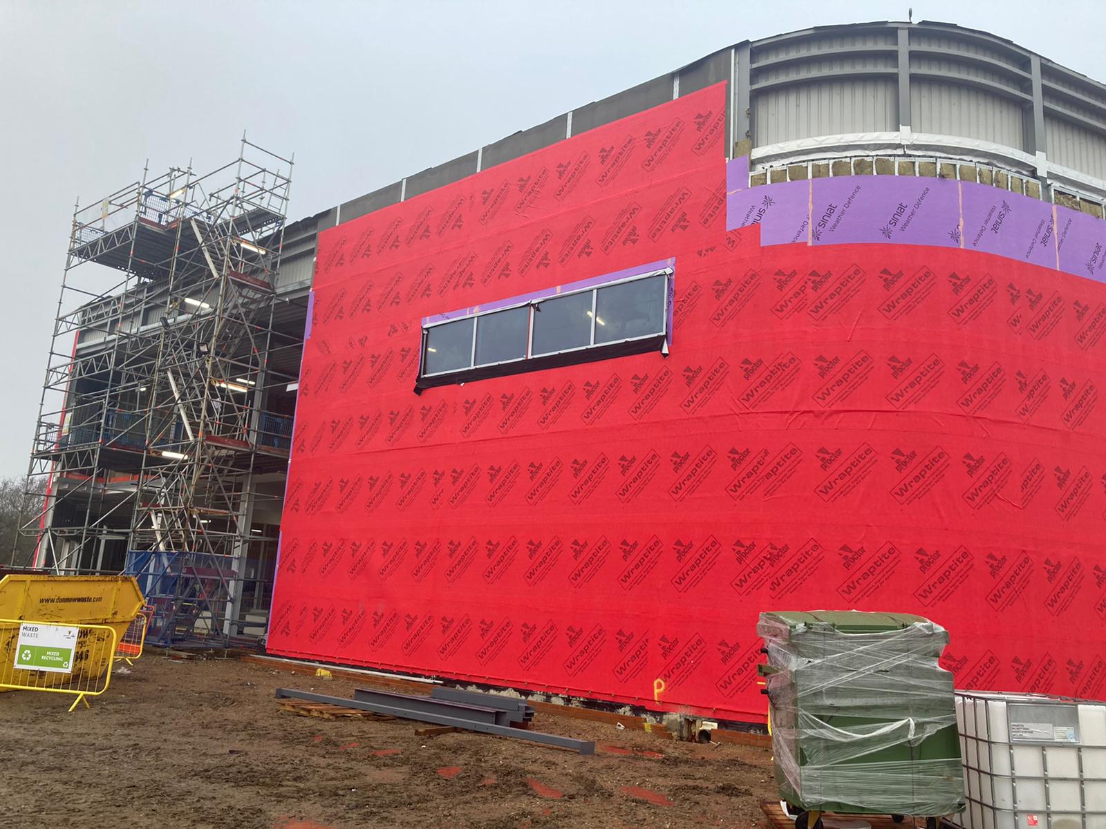 Some of the windows have been installed