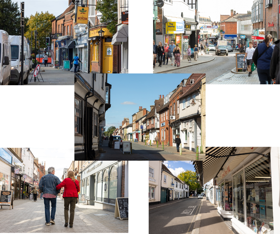 Images of the five East Herts town centres