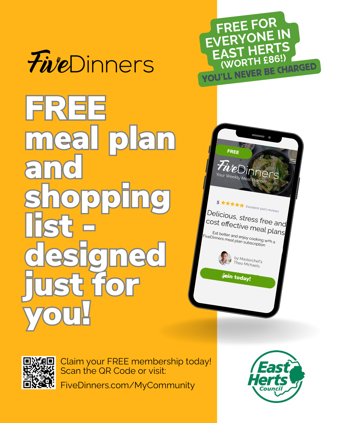 FiveDinners meal planner