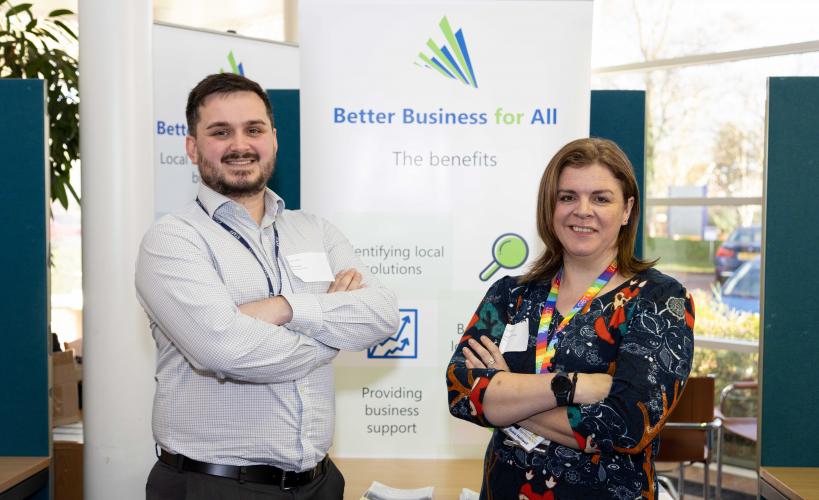 Samuel Hudson BBfA Manager at HCC and Susie Helliwell, Trading Standards Manager at HCC