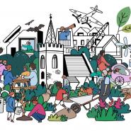 Artists illustrative impression of Harlow and Gilston Garden Town