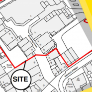 Illusration of Bircherley Green plans - site outlined
