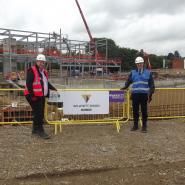 Steve Kitchen and Eric Buckmaster on site at Grange Paddocks
