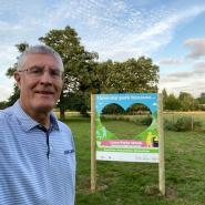 Councillor Eric Buckmaster at Pishiobury Park