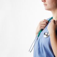 Female NHS nurse