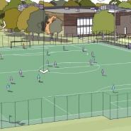 artist impression of new 3g pitch at grange paddocks