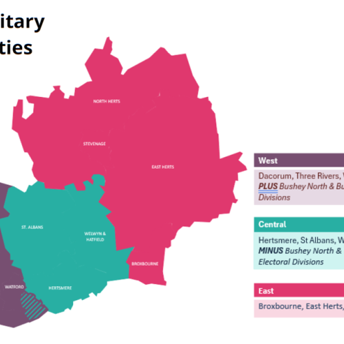 LGR - Map showing the boundaries for 3 unitary councils 
